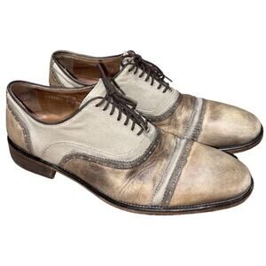 John Varvatos Fleetwood Double Bal Oxford Shoes Size: 11